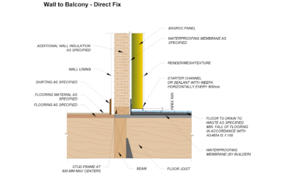 Wall to Balcony - Direct Fix